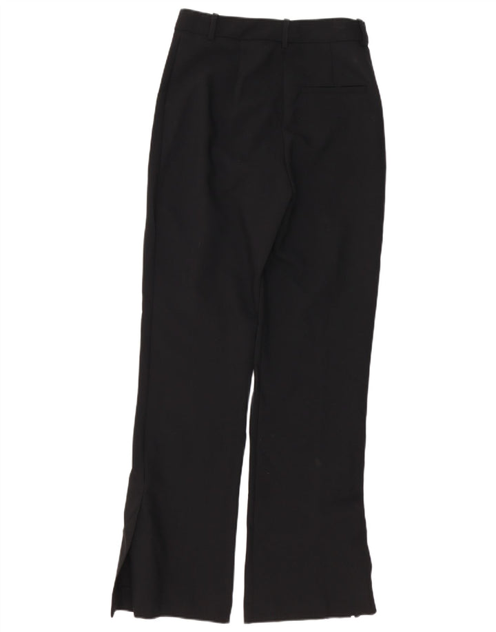 Zara Γυναικείο παντελόνι Chino Bootcut Μικρό W26 L31 Μαύρο πολυεστέρα