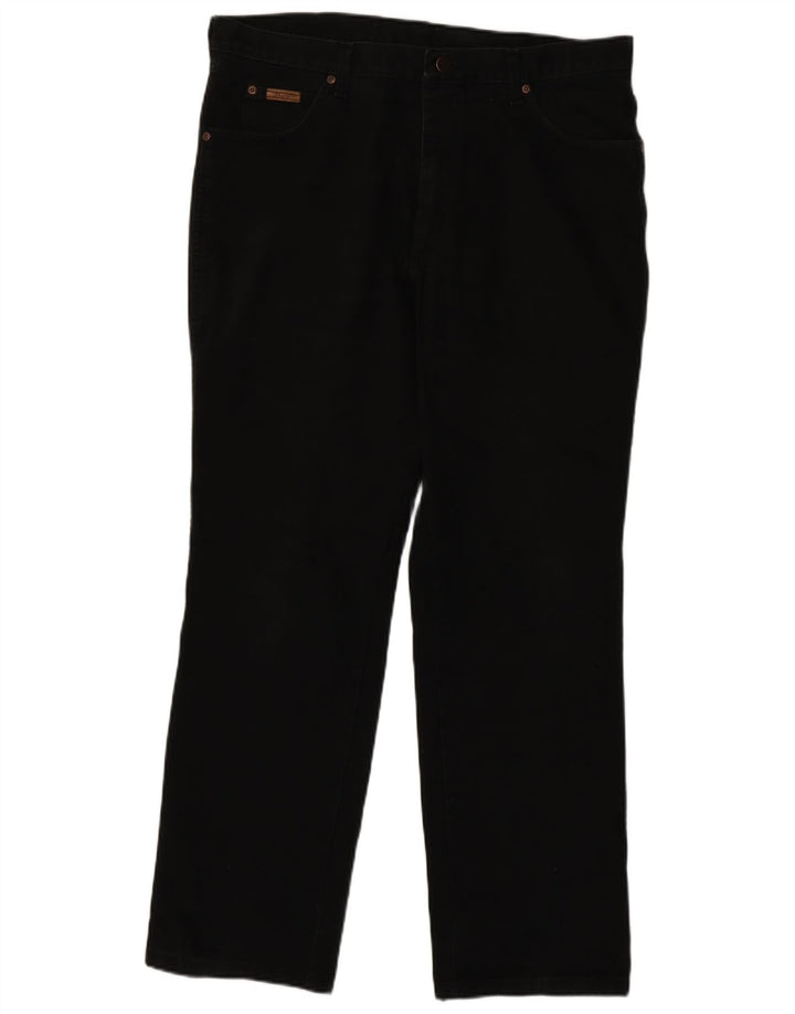 Ανδρικό τζιν WRANGLER ίσιο W38 L32 Μαύρο