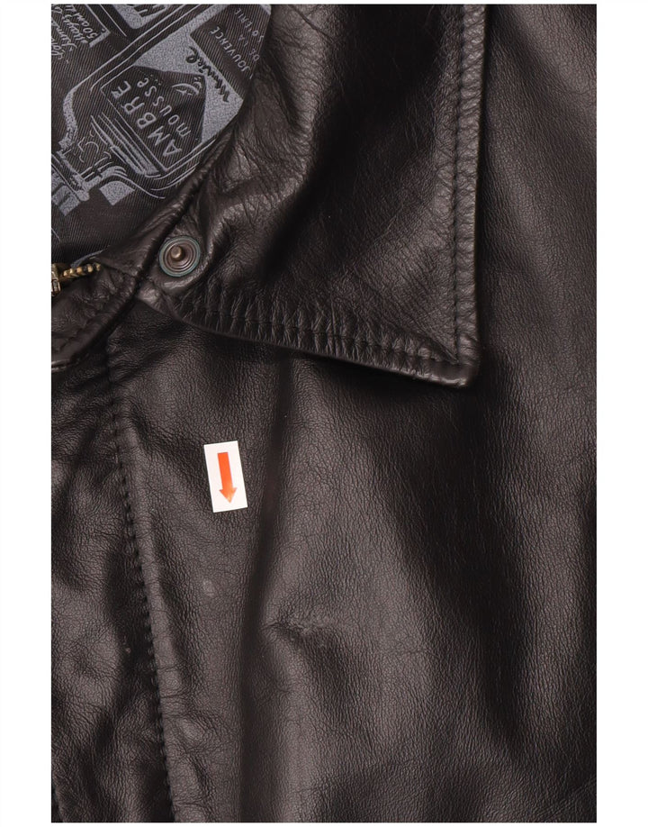 Vintage Ανδρικό Military Bomber Δερμάτινο μπουφάν UK 42 XL Μαύρο