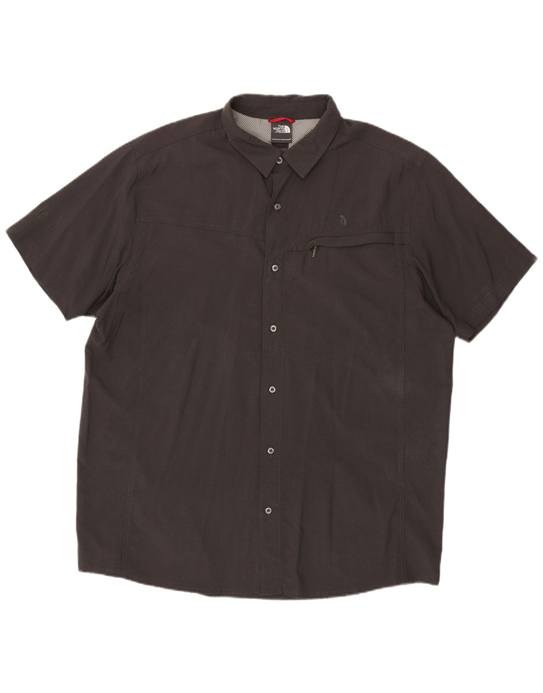 Ανδρικό κοντομάνικο πουκάμισο North Face 2XL γκρι νάιλον
