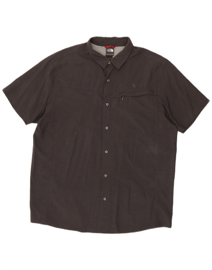 Ανδρικό κοντομάνικο πουκάμισο North Face 2XL γκρι νάιλον