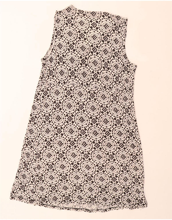 MICHAEL KORS Γυναικείο αμάνικο φόρεμα A-Line UK 18 XL Μαύρο φλοράλ ρεγιόν