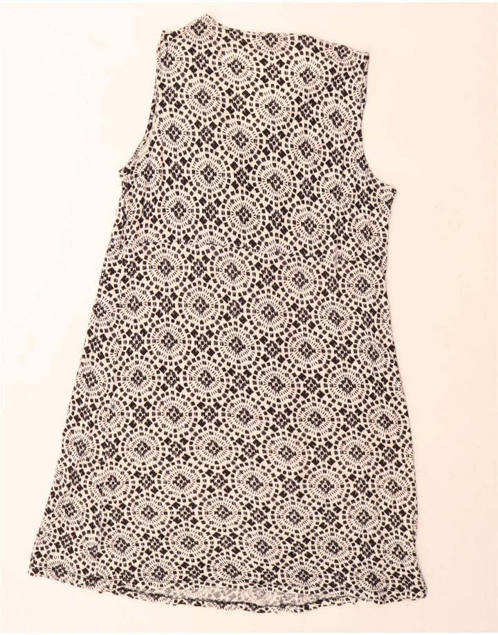 MICHAEL KORS Γυναικείο αμάνικο φόρεμα A-Line UK 18 XL Μαύρο φλοράλ ρεγιόν