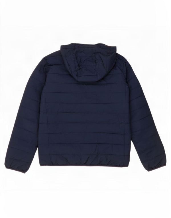 Quiksilver Girls Hooded Jacket 11-12 Years Medium Navy Blue