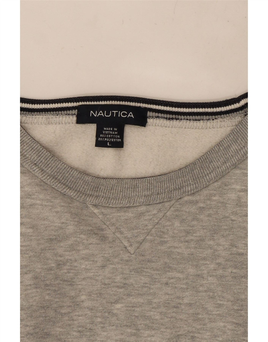 NAUTICA Ανδρικό Φούτερ Jumper Μεγάλο Γκρι Βαμβακερό