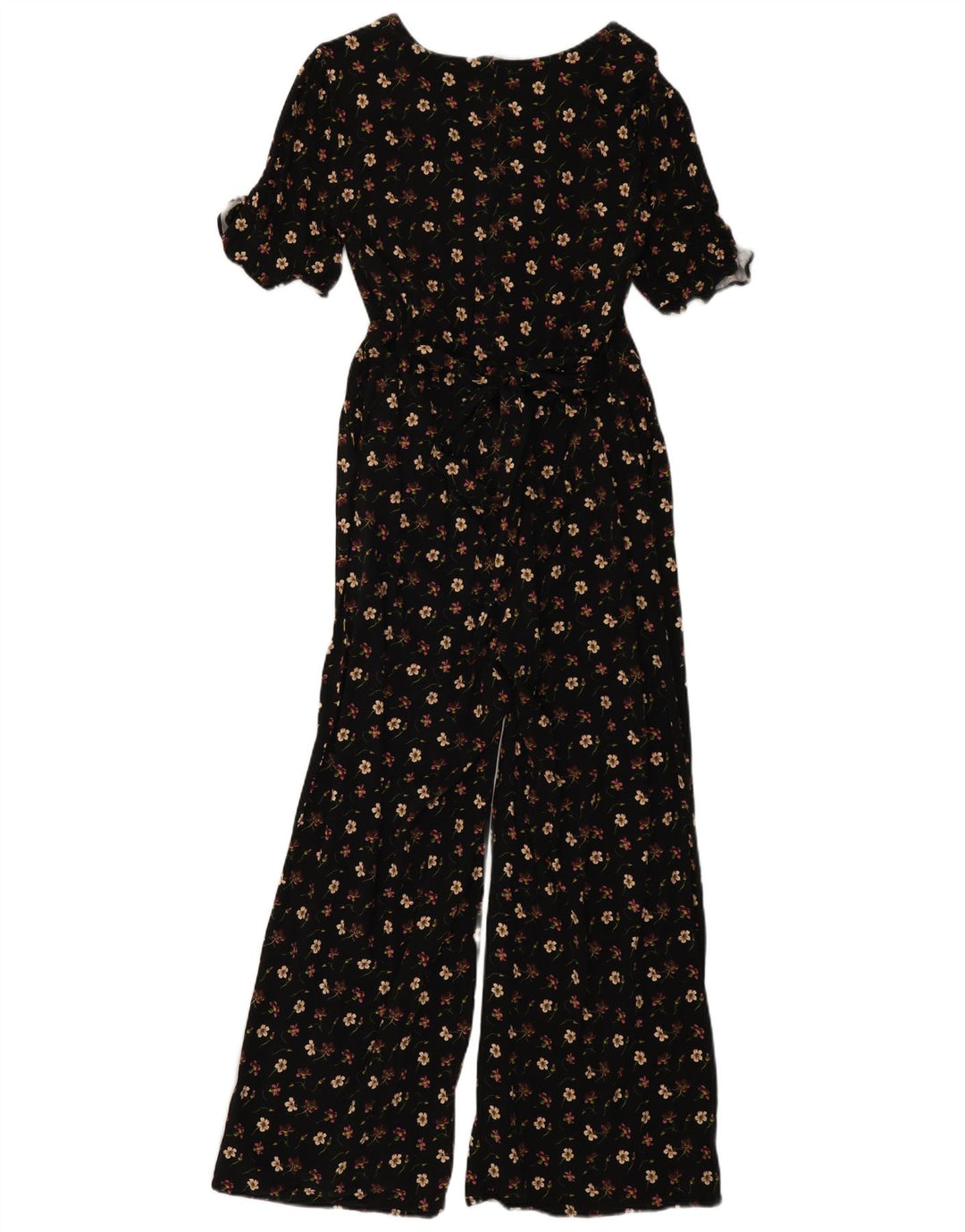 Γυναικεία κοντομάνικη φόρμα Oasis UK 14 Medium Black Floral