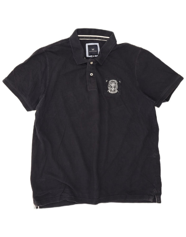 Ανδρικό μπλουζάκι πόλο Crew Clothing 2XL Navy Blue Cotton