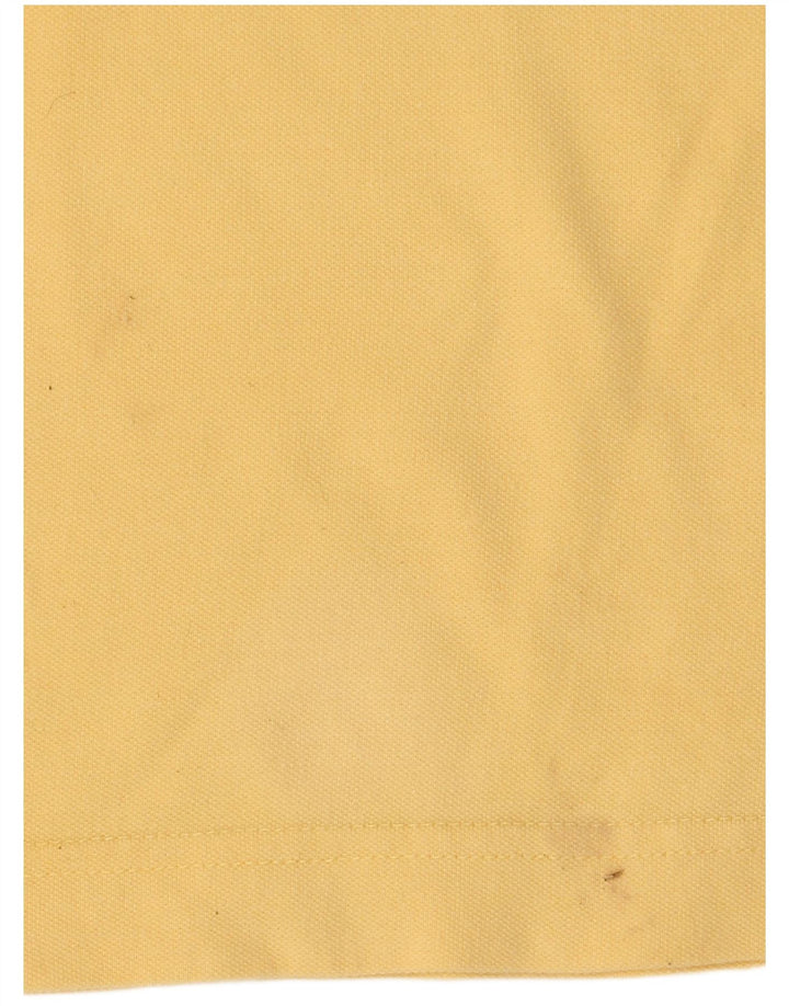 Ανδρικό μπλουζάκι πόλο Kappa, μεσαίο κίτρινο βαμβακερό