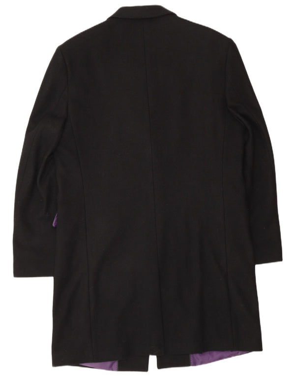 Ανδρικό πανωφόρι Jeff Banks UK 36 Small Black Wool