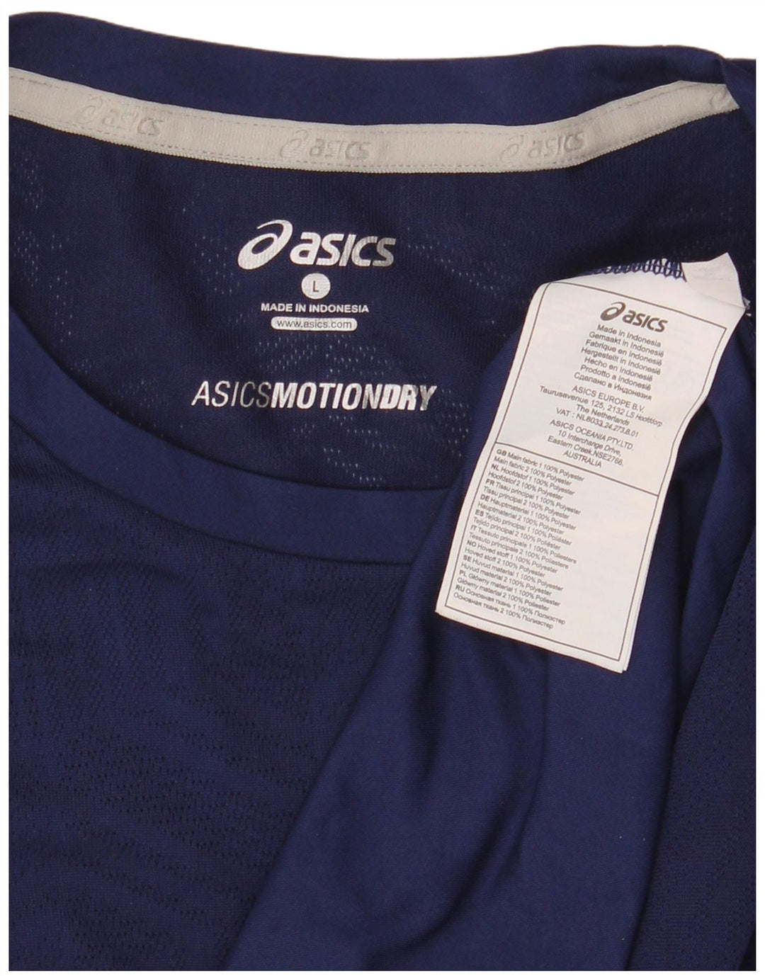 Asics Γυναικείο Γιλέκο UK 16 Large Navy Blue Polyester