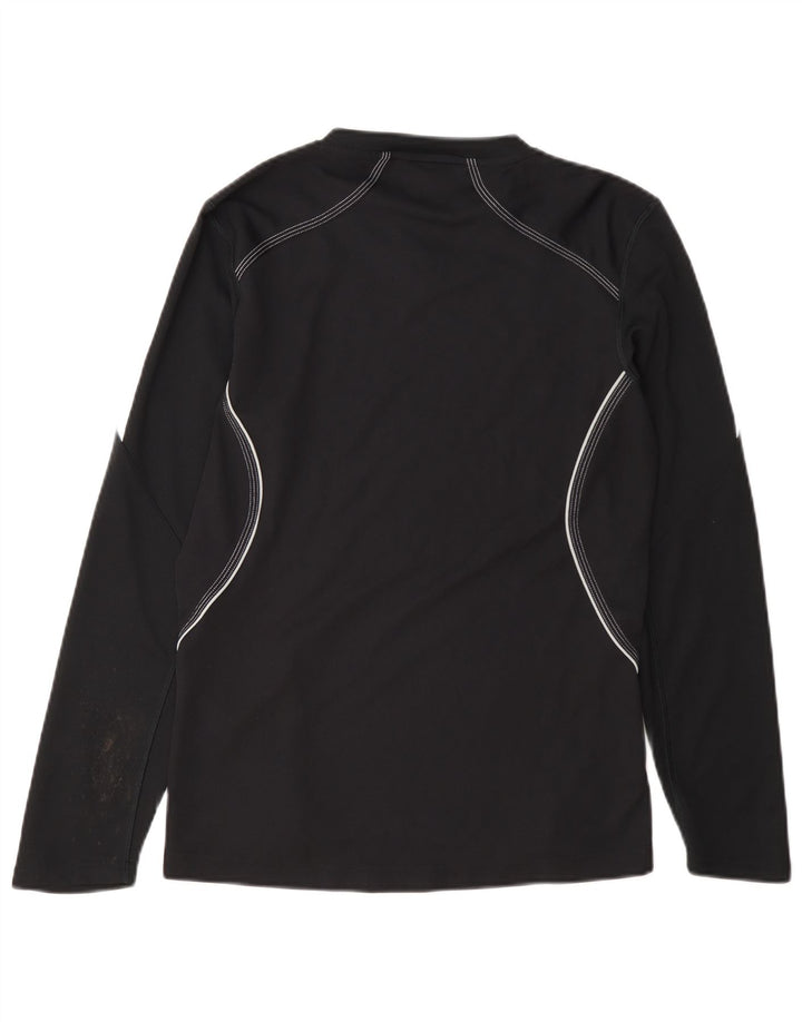 Adidas Womens Response Top Long Sleeve UK 12 Medium Black Polyester
