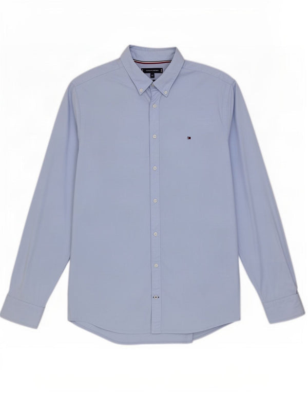 Ανδρικό πουκάμισο Tommy Hilfiger Slim Fit 2XL Μπλε βαμβακερό