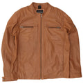 Bruno Banani Ανδρικό Δερμάτινο Μπουφάν Biker UK 44 2XL Καφέ