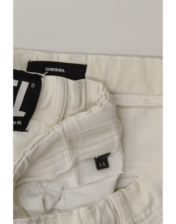 Diesel γυναικείο casual σορτς UK 14 Large W34 Λευκό
