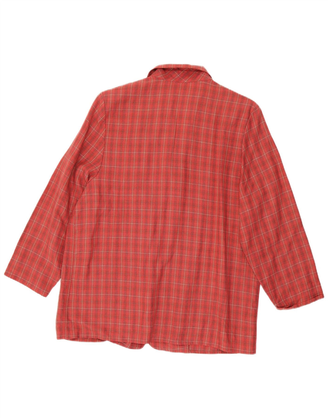 MARKS & SPENCER Γυναικείο σακάκι 3/4 με μανίκια UK 18 XL Red Check