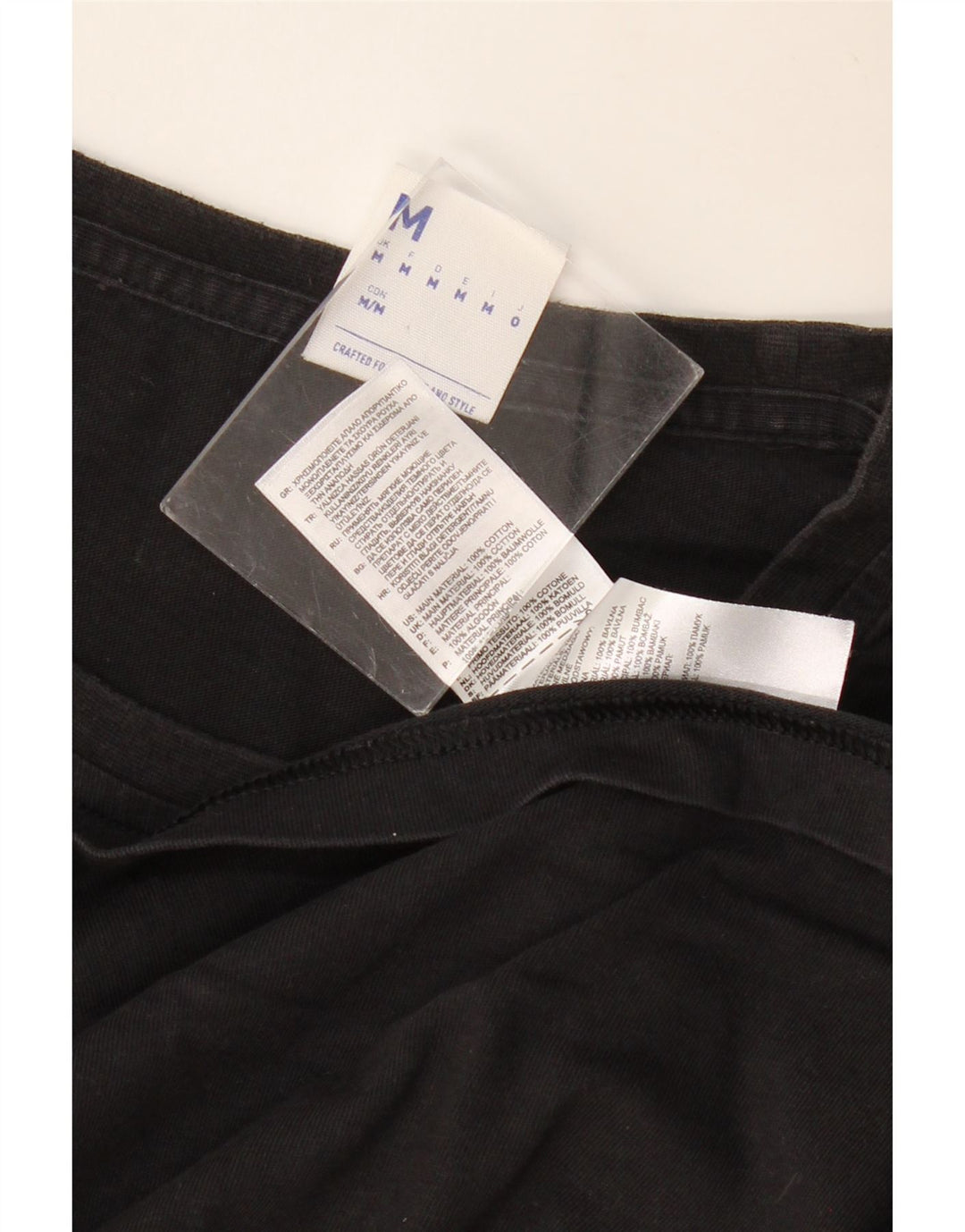 Ανδρικό γραφικό T-Shirt REEBOK Top Μεσαίο μαύρο βαμβακερό