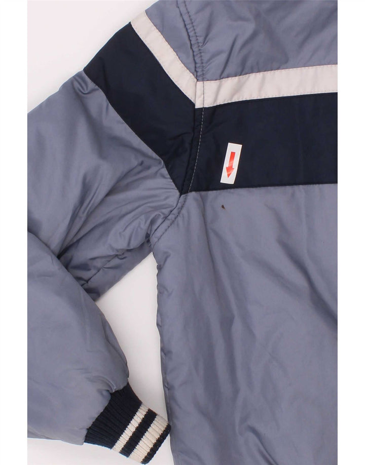 Μπουφάν Benetton Boys Graphic Padded Jacket 7-8 Years Medium Blue Colourblock
