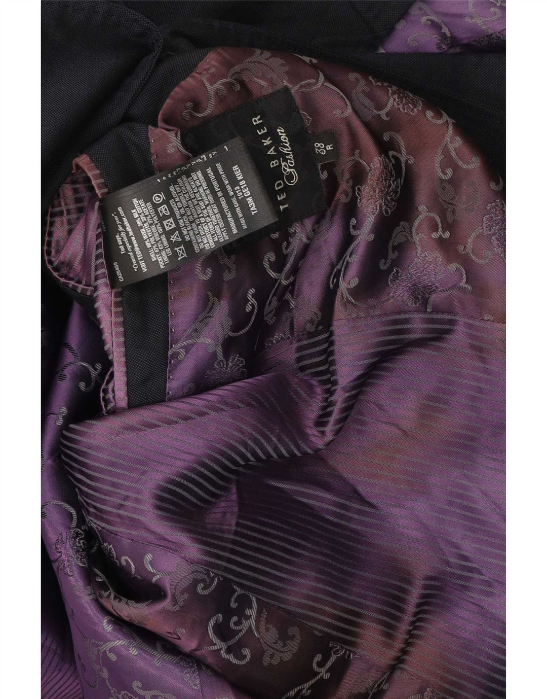 Ted Baker Ανδρικό σακάκι σακάκι με 1 κουμπί UK 38 μεσαίο μαύρο μαλλί