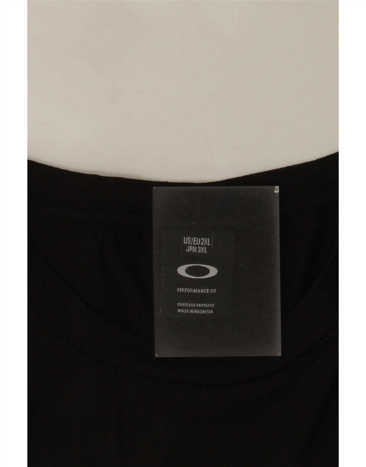 Ανδρικό γραφικό τοπ Oakley μακρυμάνικο 2XL μαύρο