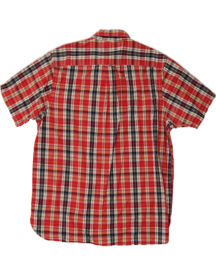 NAUTICA Mens Short Sleeve Shirt 2XL Red Check Cotton Vintage Nautica and Second-Hand Nautica from Messina Hembry 