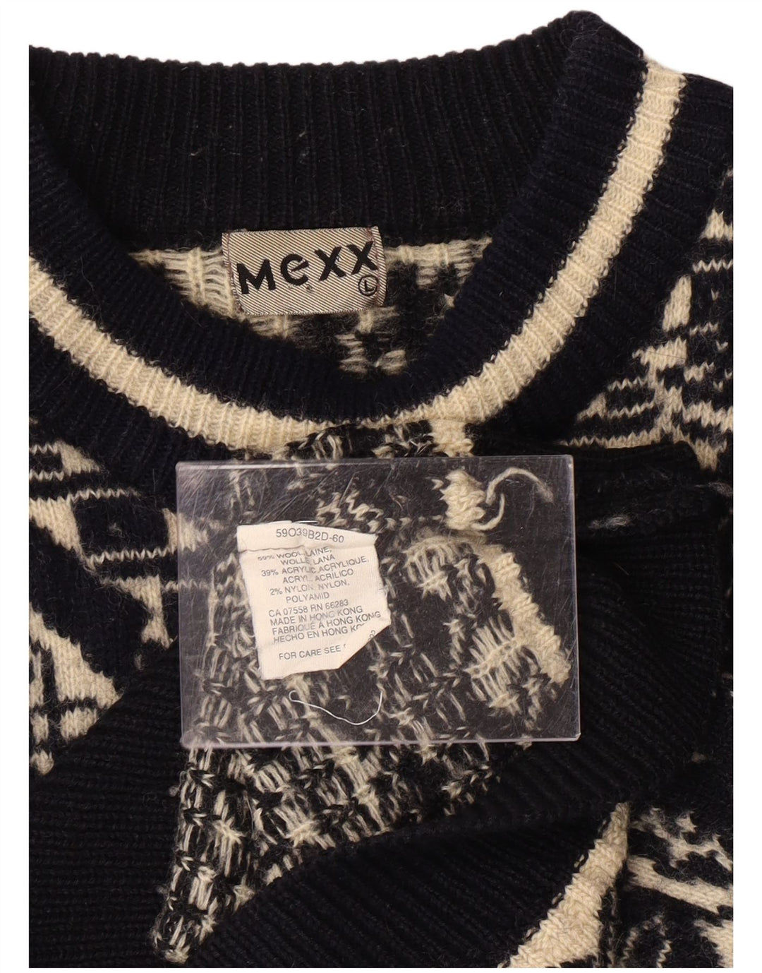 Γυναικείο πουλόβερ MEXX Crew Neck Jumper UK 16 Μεγάλο πολύχρωμο γεωμετρικό