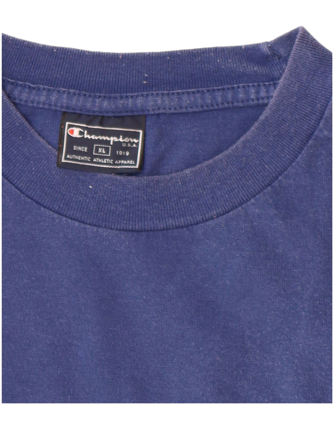 Ανδρικό γραφικό T-shirt CHAMPION Top XL Navy Blue Cotton