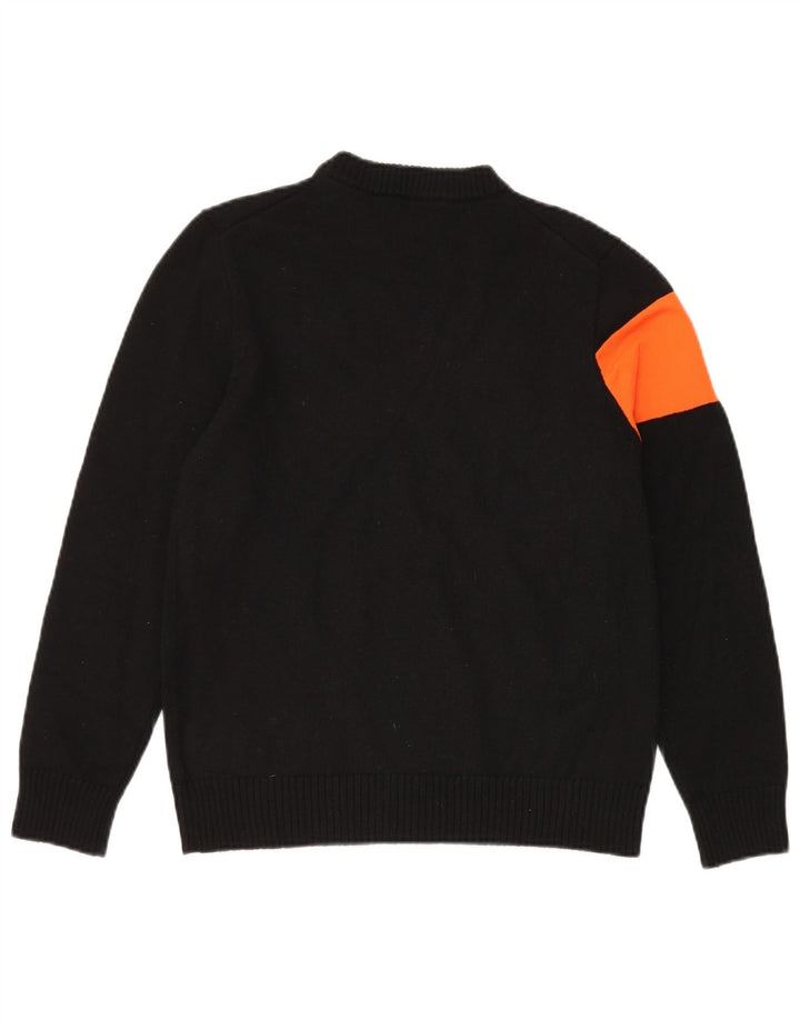 Γυναικείο πουλόβερ με λαιμόκοψη ROSSIGNOL UK 12 μεσαίο μαύρο χρώμα