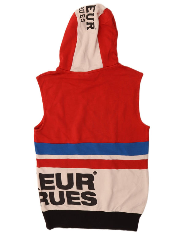 Boxeur Des Rues Boys Graphic Hoodie Jumper 13-14 Years XL Red Colourblock