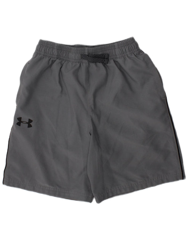 Under Armour Boys γραφικά αθλητικά σορτς 10-11 ετών Medium Grey Sports