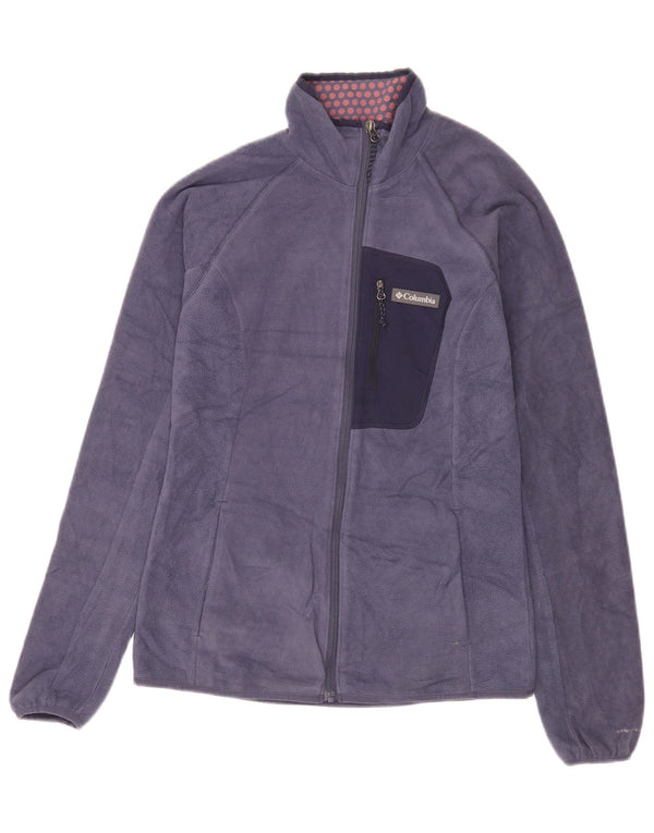 Columbia Γυναικείο Omni-Heat Fleece Jacket UK 10 Small Navy Blue Polyester