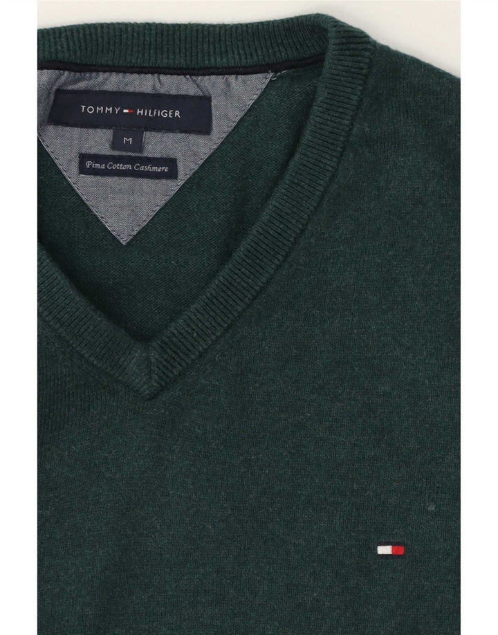 Ανδρικό πουλόβερ Tommy Hilfiger με V λαιμόκοψη, μεσαίο βαμβακερό