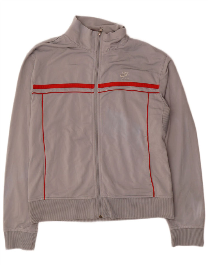 Nike γυναικεία αθλητική φόρμα τοπ μπουφάν UK 16/18 XL Grey Colorblock Polyester