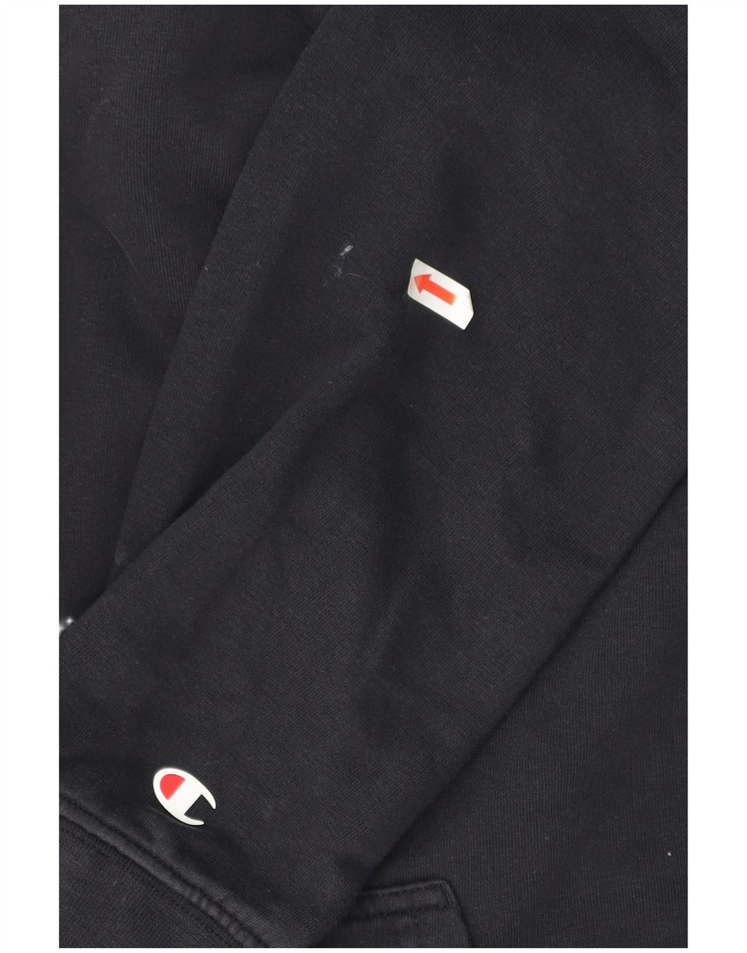 Champion Mens Hoodie Jumper Medium Navy Blue Cotton