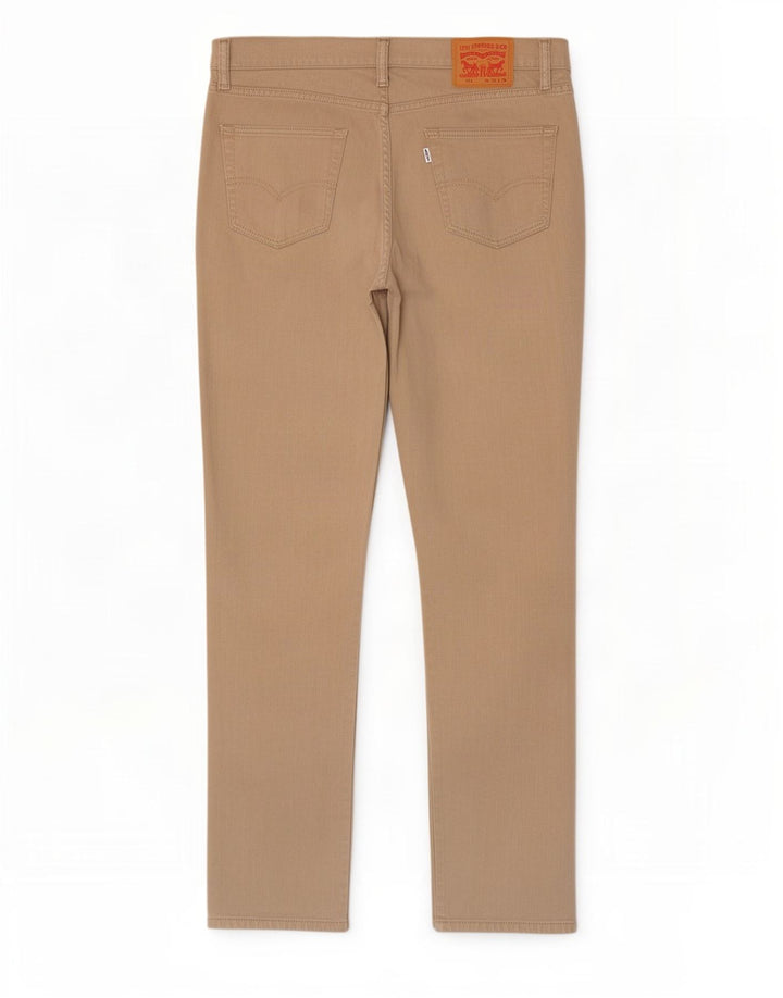 Levi's Mens 511 Slim Jeans W32 L32 Μπεζ βαμβακερό