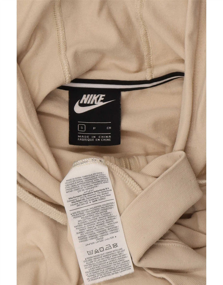 Γυναικείο πουλόβερ Nike με φερμουάρ με κουκούλα UK 10 Small Beige Polyester
