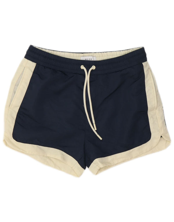 Γυναικείο αθλητικό σορτς Reiss UK 4 XS Navy Blue Colorblock Πολυαμίδιο