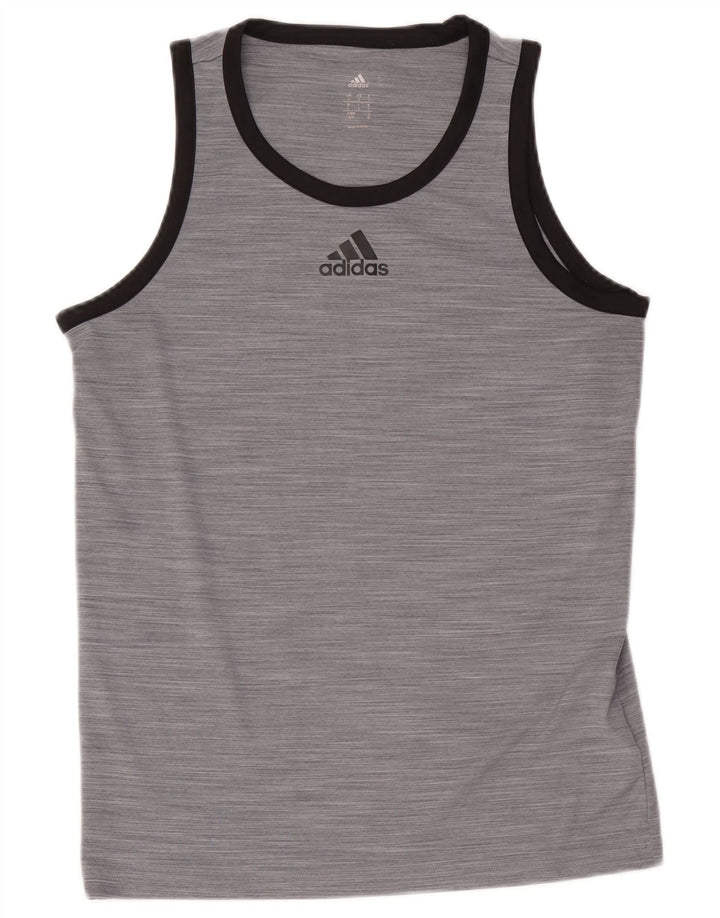 Ανδρικό γιλέκο Adidas Μικρό πολυεστέρας με γκρι φλύκταινες
