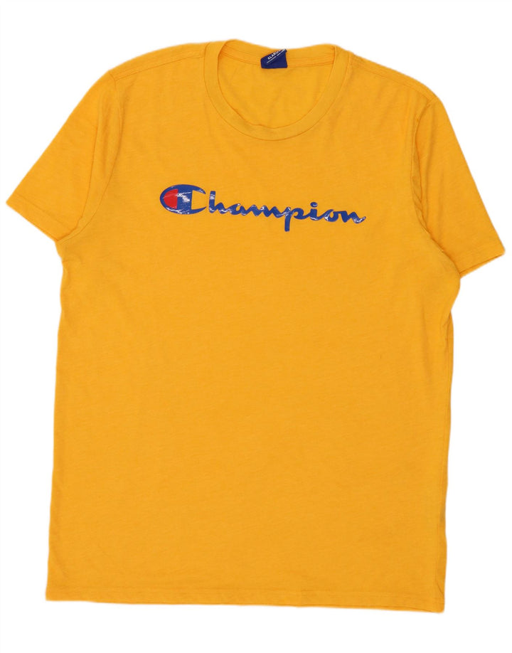 Ανδρικό γραφικό T-Shirt Champion Top XL Κίτρινο πολυεστέρα