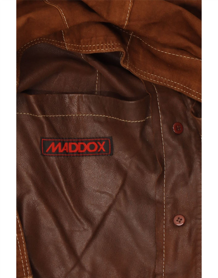 MADDOX Γυναικείο Σουέντ Μπουφάν 3/4 μανίκι UK 14 Μεσαίο καφέ