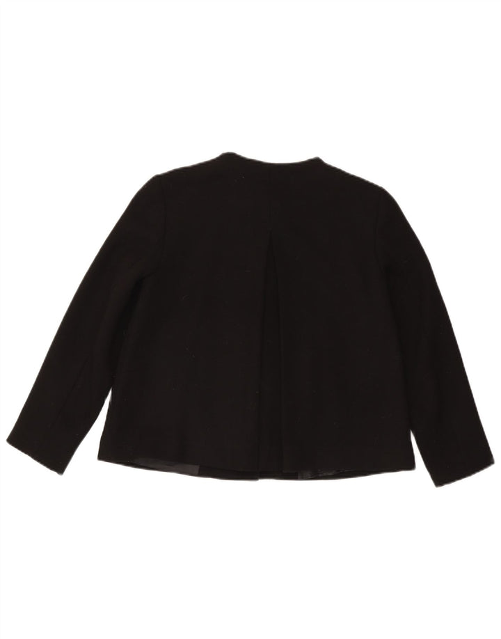 Zara Γυναικείο Μπουφάν Blazer Crop 1 Button UK 6 XS Black Acetate