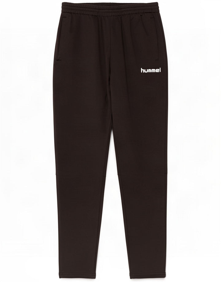 Hummel Ανδρικές φόρμες γραφικών παντελονιών μεσαίου μαύρου πολυεστέρα