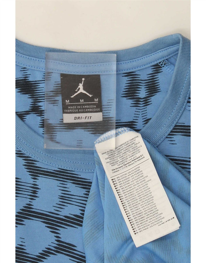 Μπλουζάκι Jordan Ανδρικό Dri Fit Abstract μοτίβο Μπλουζάκι μεσαίο μπλε βαμβακερό