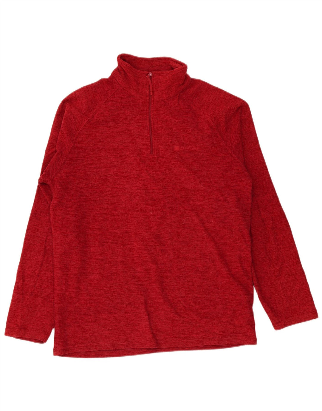 Ανδρική αποθήκη Mountain Warehouse με φερμουάρ Fleece Jumper Μεσαίου Κόκκινου Πολυεστέρα