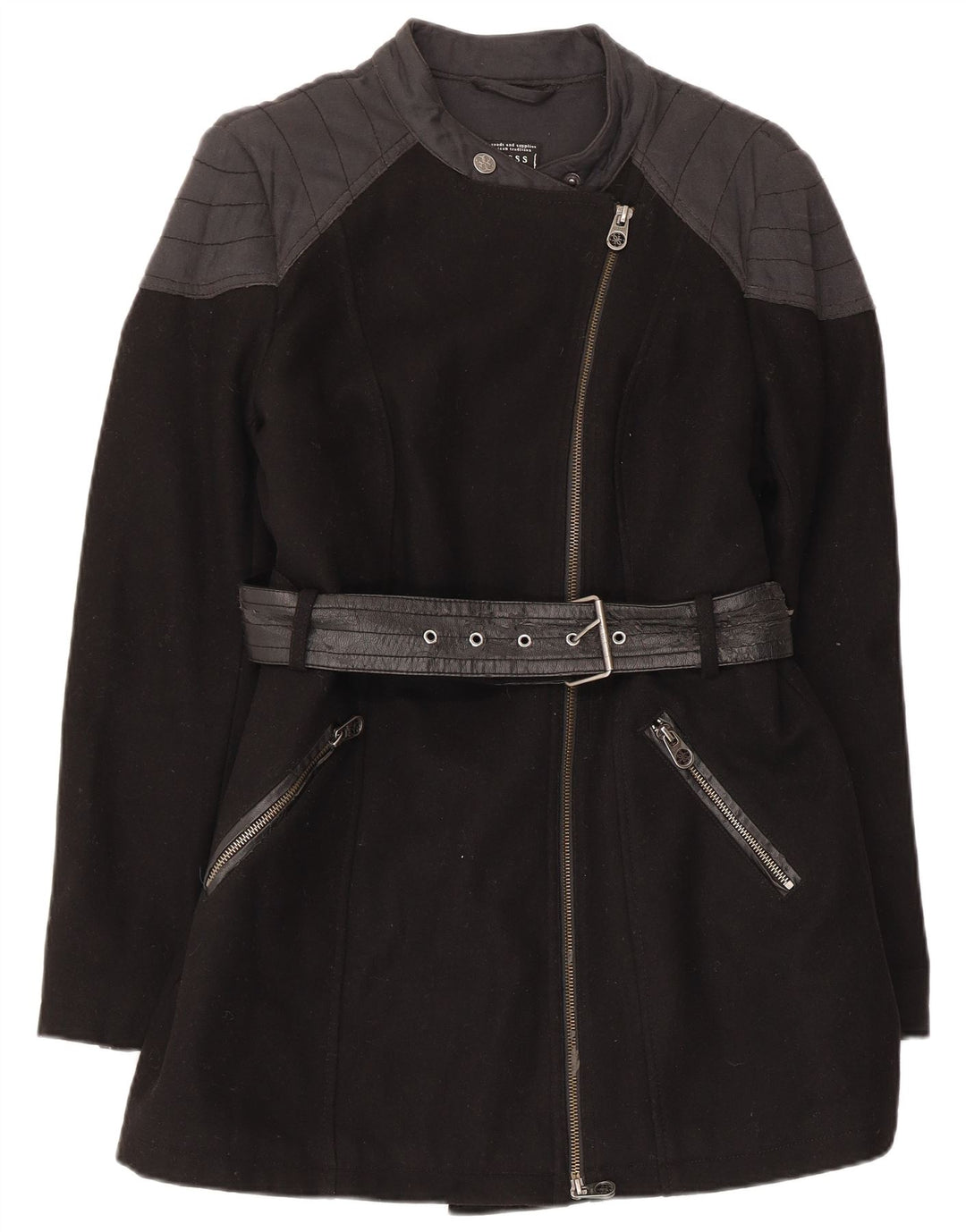 Γυναικείο παλτό Guess UK 8 Small Black Wool