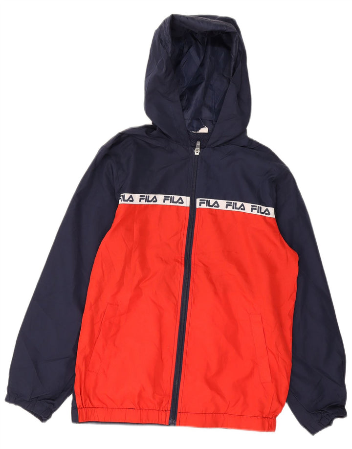 Fila Boys Graphic αθλητική φόρμα Top μπουφάν 11-12 ετών Navy Blue Colorblock