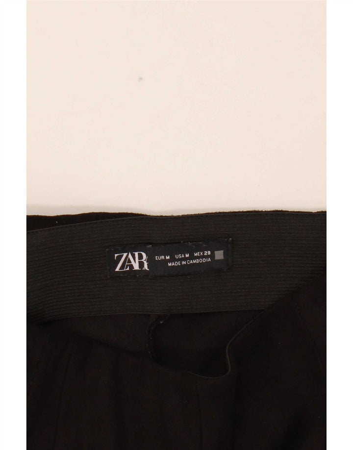 Zara Γυναικείο Slim Cropped Παντελόνι Medium W28 L26 Μαύρο