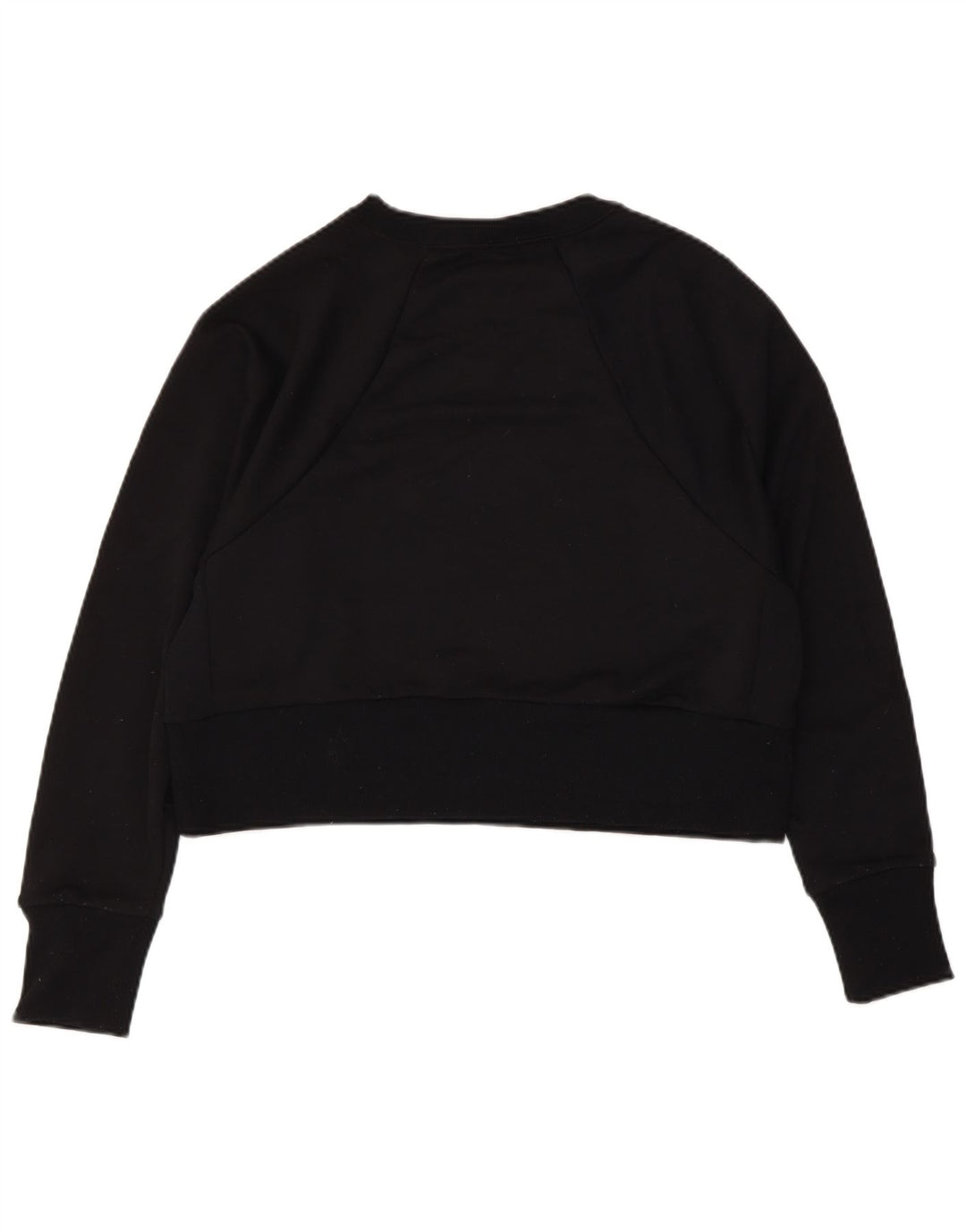 Γυναικείο φούτερ Nike Crop με γραφικό μεγάλο μέγεθος Jumper UK 10 Small Black