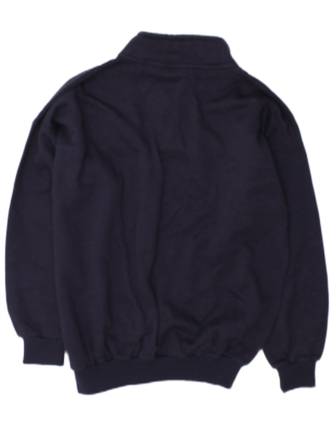 Vintage Γυναικεία Φούτερ Jumper UK 14 Medium Navy Blue Cotton