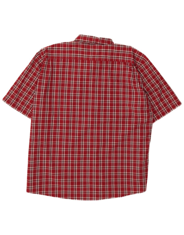 Ανδρικό κοντομάνικο πουκάμισο Wrangler 3XL Red Check Cotton