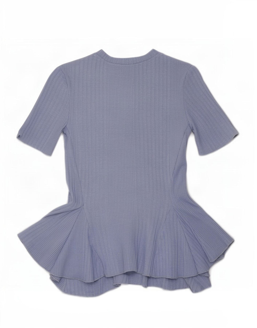 Zara Γυναικεία Crop Asymmetric Μπλούζα Τοπ UK 8 Small Blue